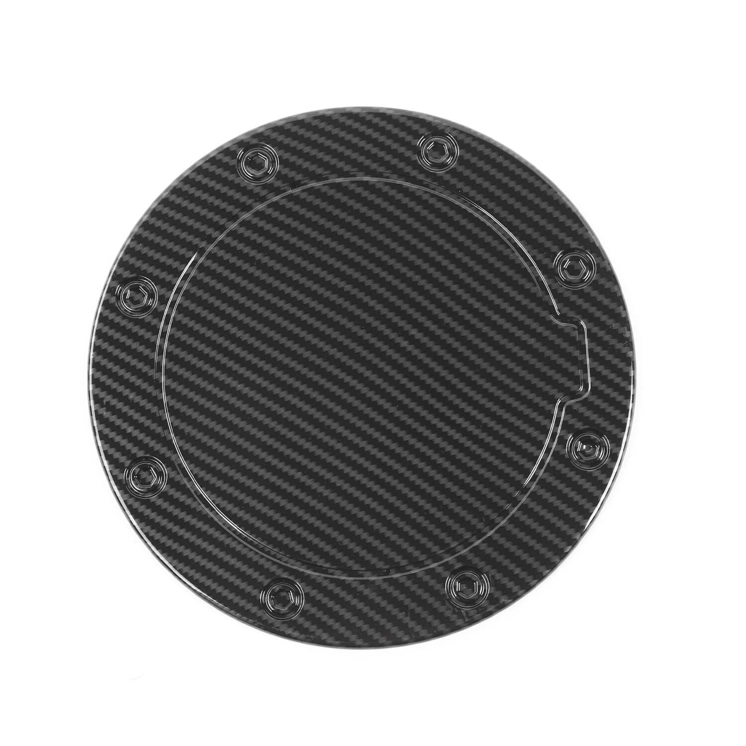 Carbon Gas Cap Door Fuel Tank Cover Trim For Chevy Silverado Sierra Tahoe 99-06