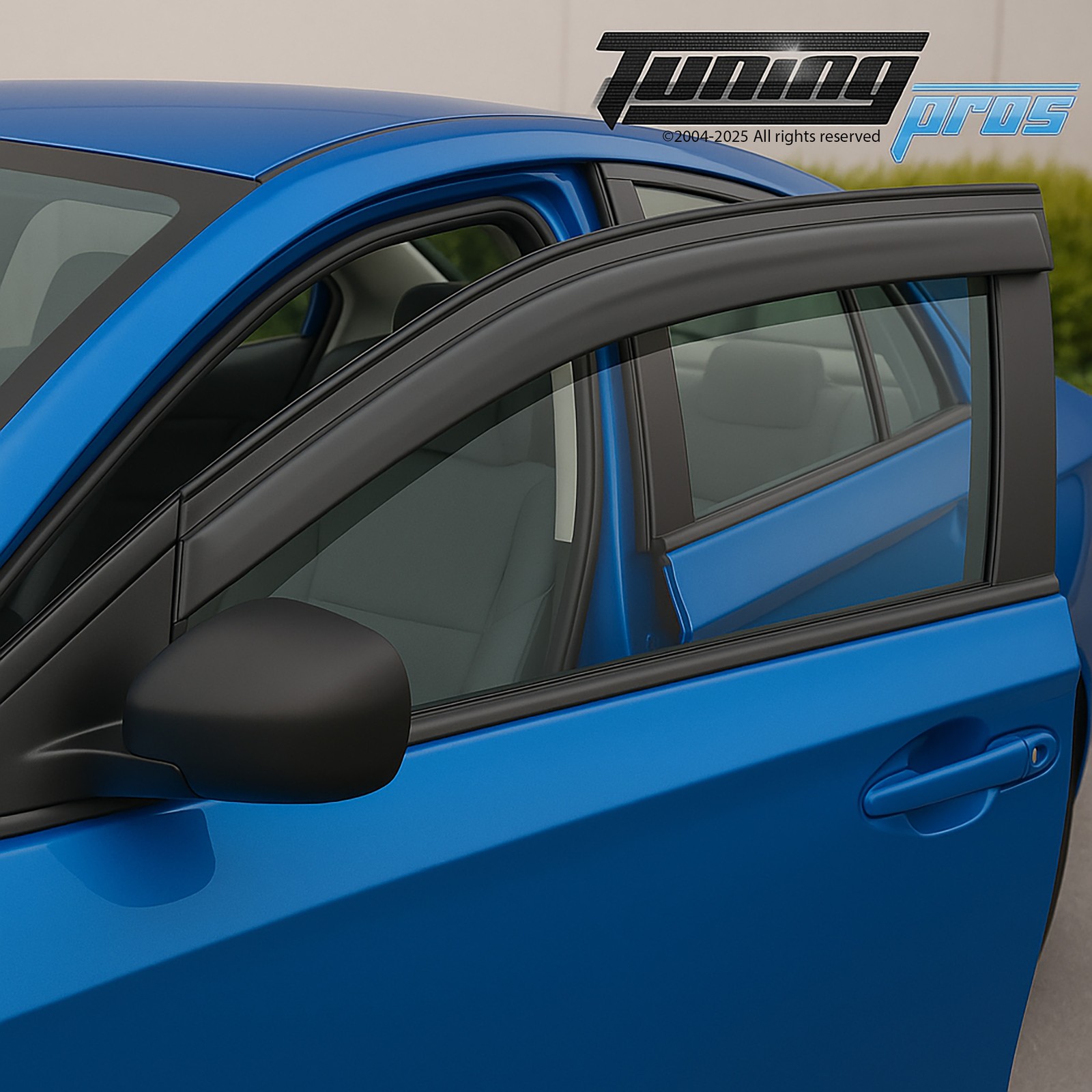 For Chevrolet Cruze 2011-2015 Black Out-Channel Window Rain Guards Visor 4pc Set