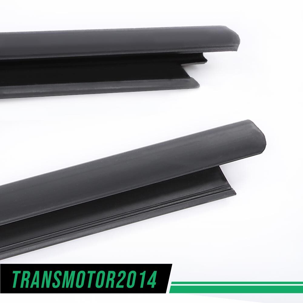 Outer Window Sweep Felt Rear Kit Set of 2 Fit For Chevy GMC Cadillac Truck Black