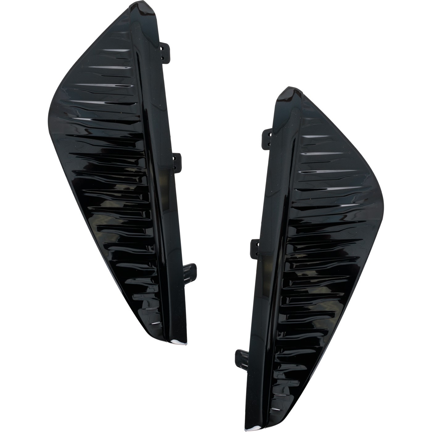 Set of 2 Fog Light Covers Front Driver & Passenger Side Left Right Pair