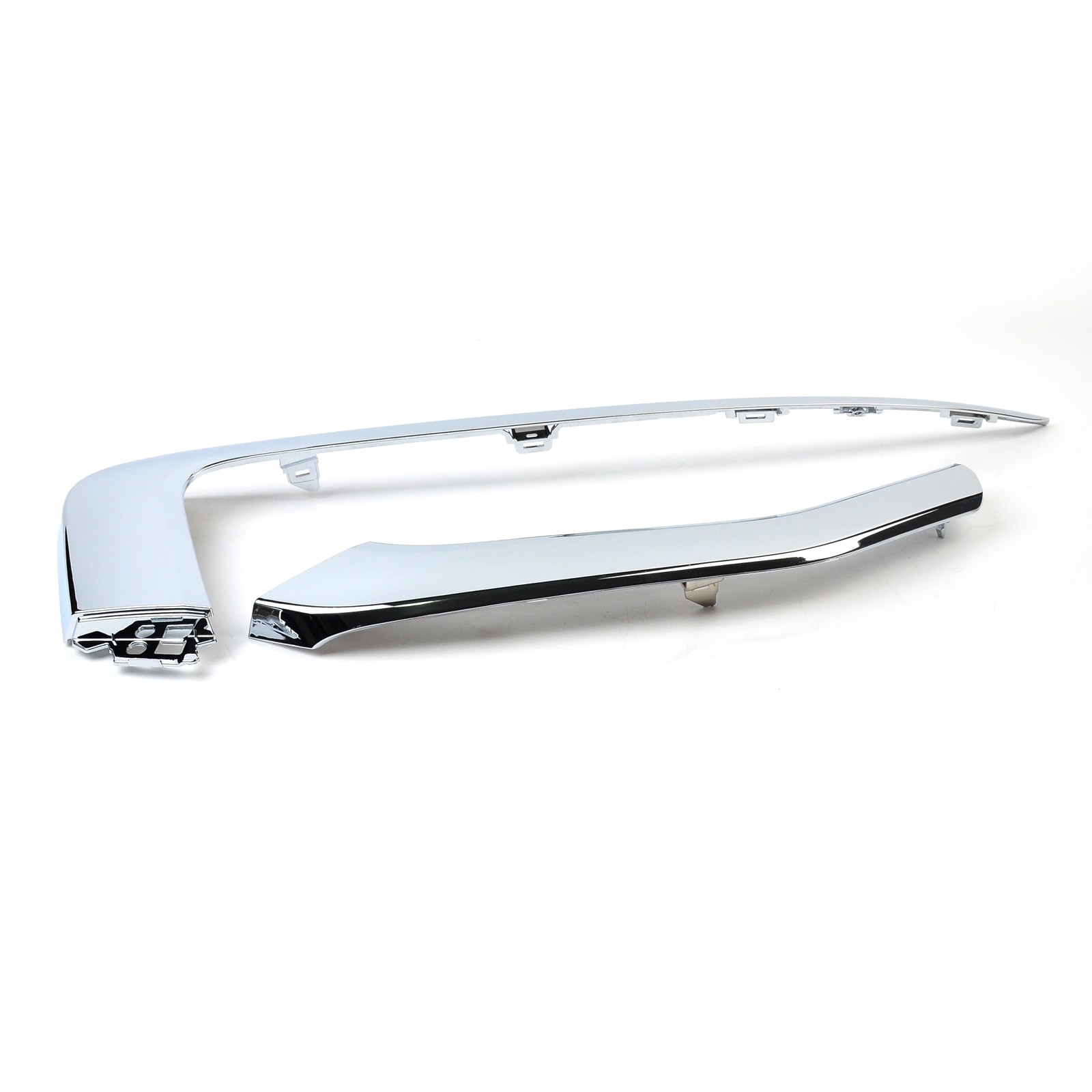 Front Bumper Trim Molding Upper Lower Pair For Mitsubishi Eclipse Cross 2022-25