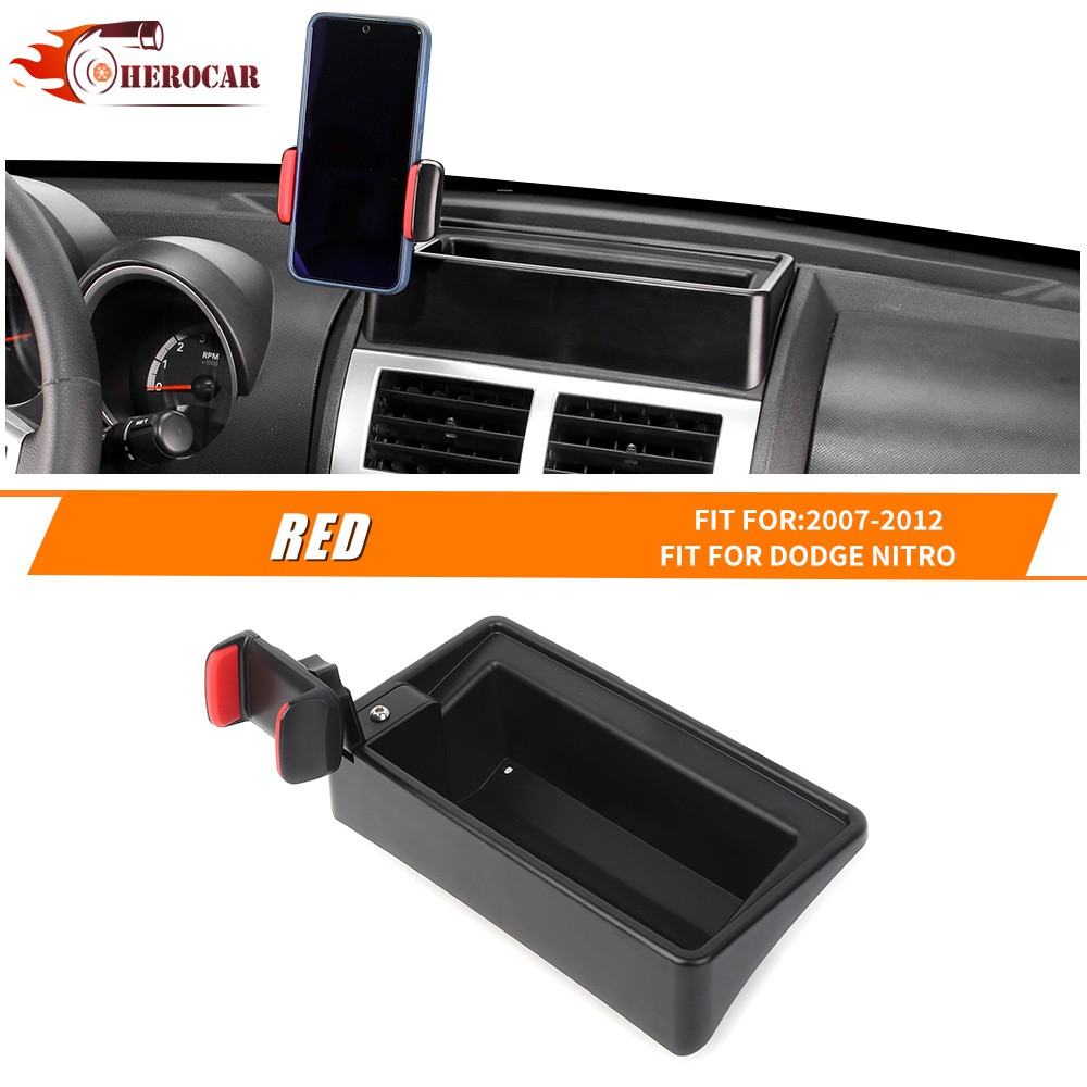 Dash Phone Holder Mount Bracket w/Storage Tray For Dodge Nitro 07-12 Accessories