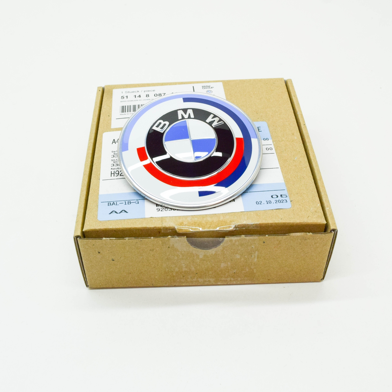 BMW 3 G20 M 50 Years Anniversary Emblem Badge 82mm 51148087194