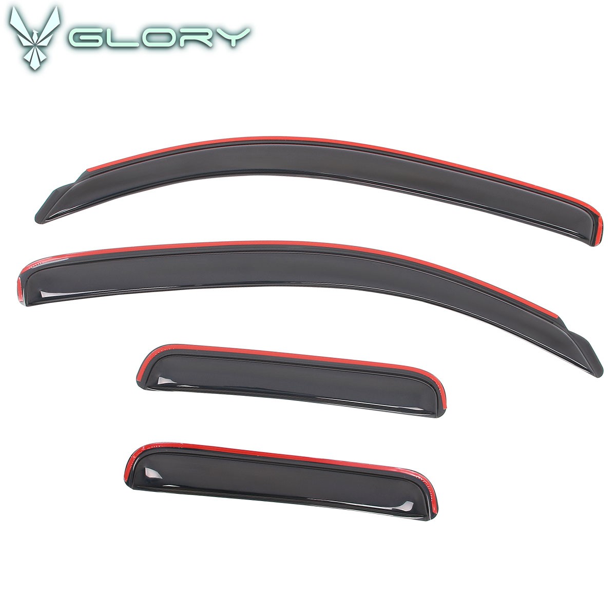 Fits 2007-2021 Toyota Tundra Double Cab In Channel Window Visors Vent Shade