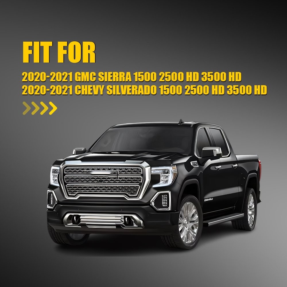 Heated Lower Mirror Glass For Left 20-21 GMC Sierra 1500 2500HD 3500HD 1-10X