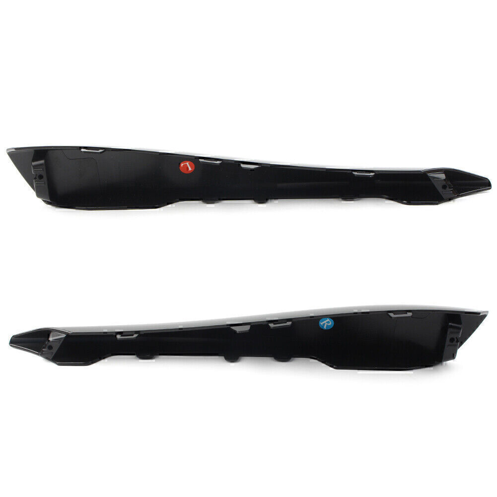 Pair Front Bumper Side Grille Black Insert Cover Trim For Jaguar XF 2012-2015 14