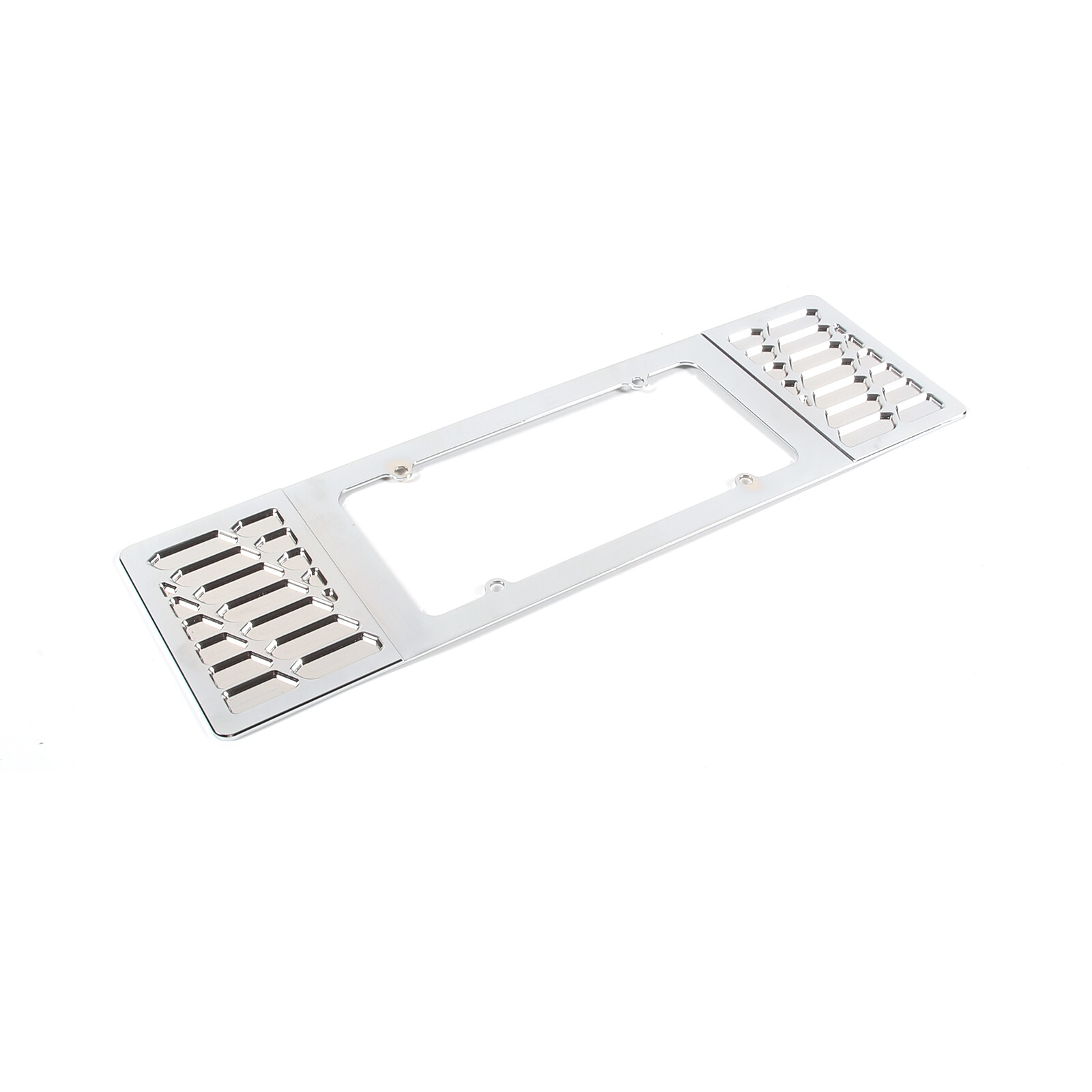 Silver Aluminum alloy Rear License Plate Frame Trim For Corvette C6 2005-13
