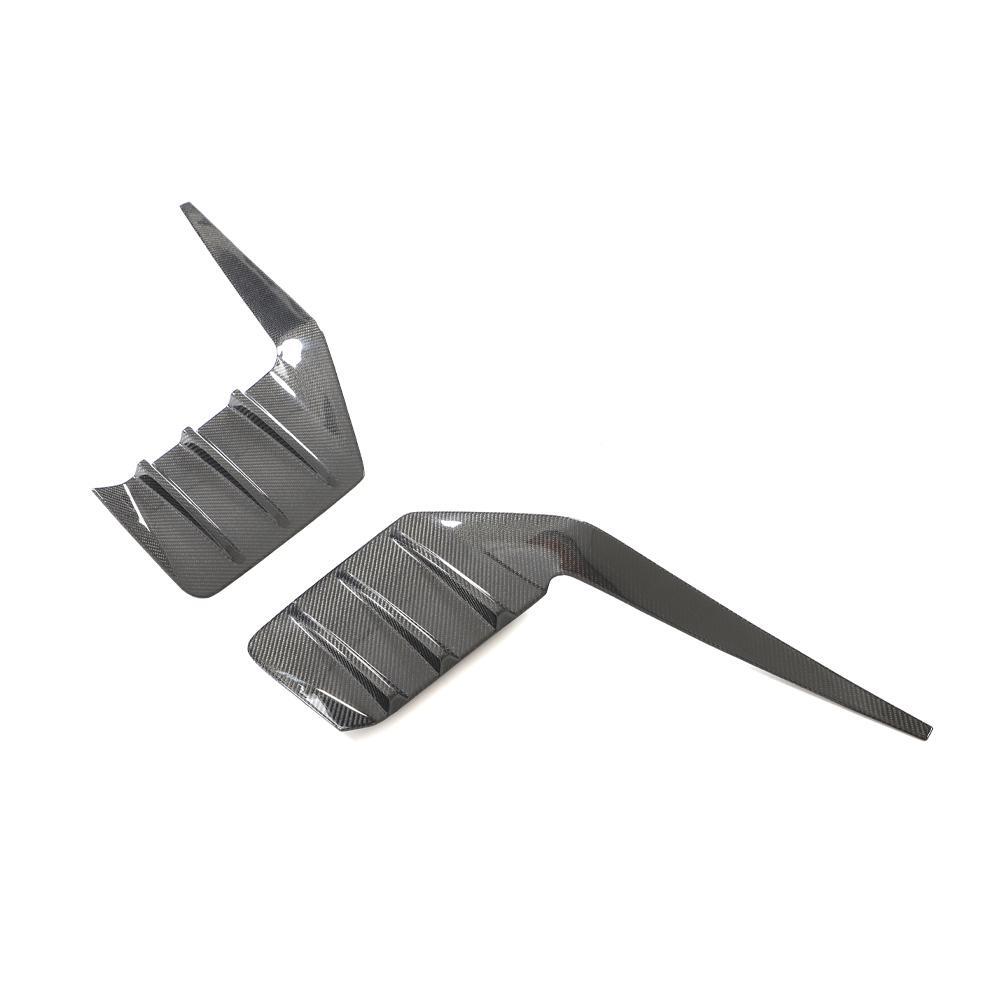 For BMW M2 G87 2022-2024 Real Carbon Rear Bumper Side Vent C Blade Trim Canards