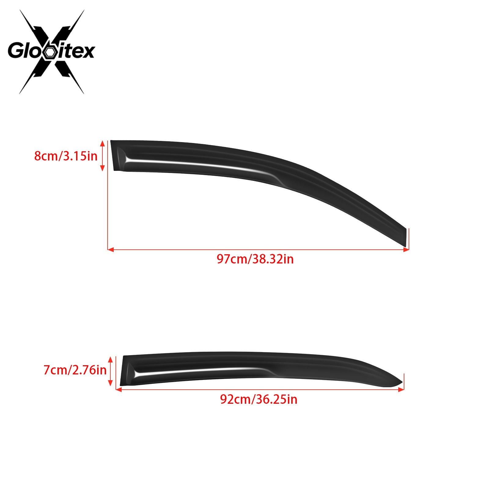 For 2020-2025 Nissan Sentra JDM Mugen Style Window Visors Rain Guards Vents US