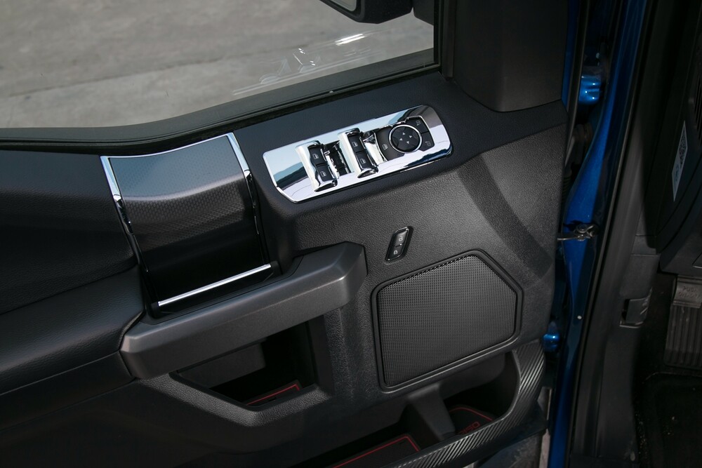 Accessories Window lift switch panel Chrome Cover trim For 2015-2020 Ford F150