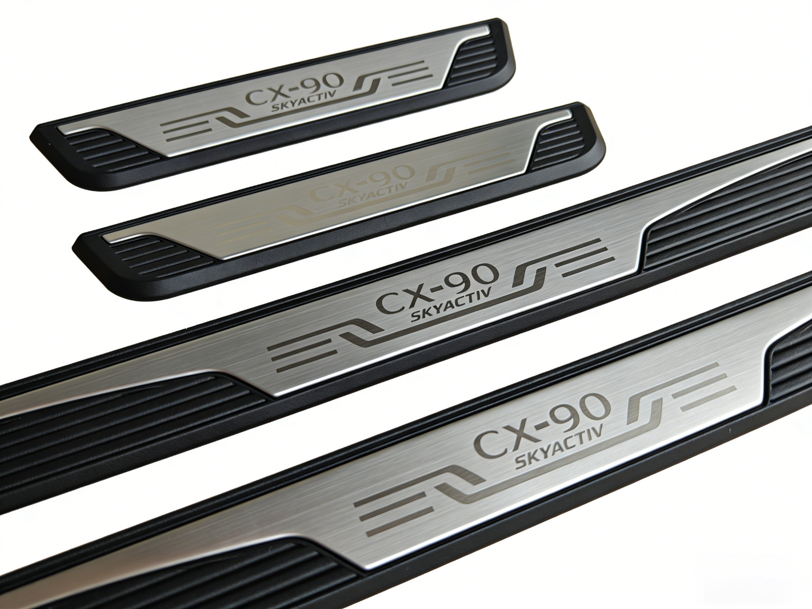 For Mazda CX90 Car Accessories Door Sill Strip Protector Scuff Plate 2024-2026