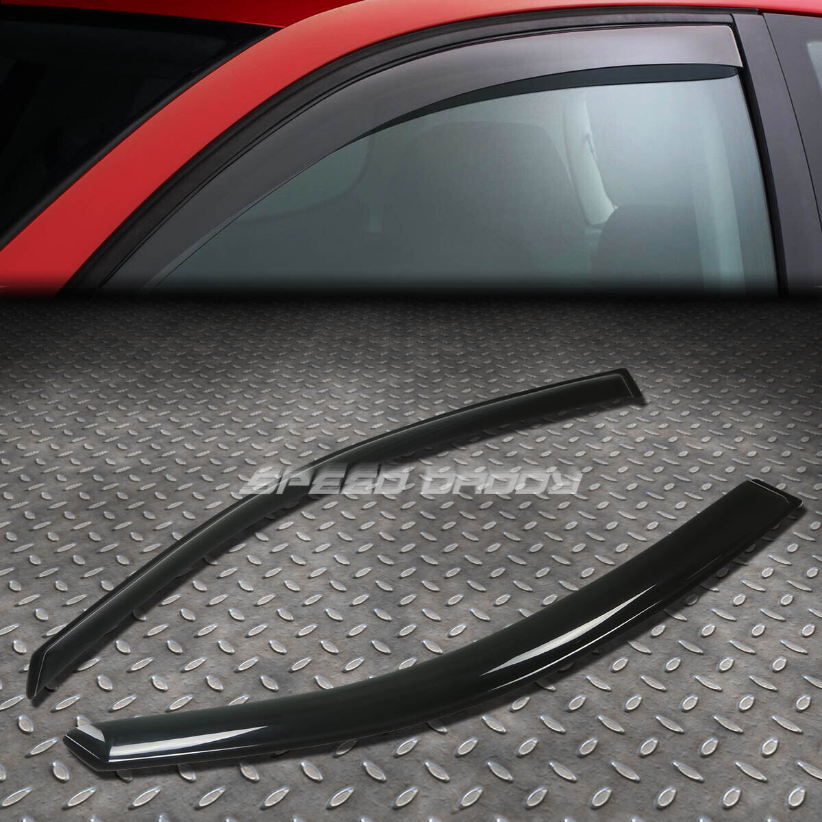 FOR 00-06 FOCUS ZX3 HB SMOKE TINT WINDOW VISOR SHADE/SUN WIND/RAIN DEFLECTOR