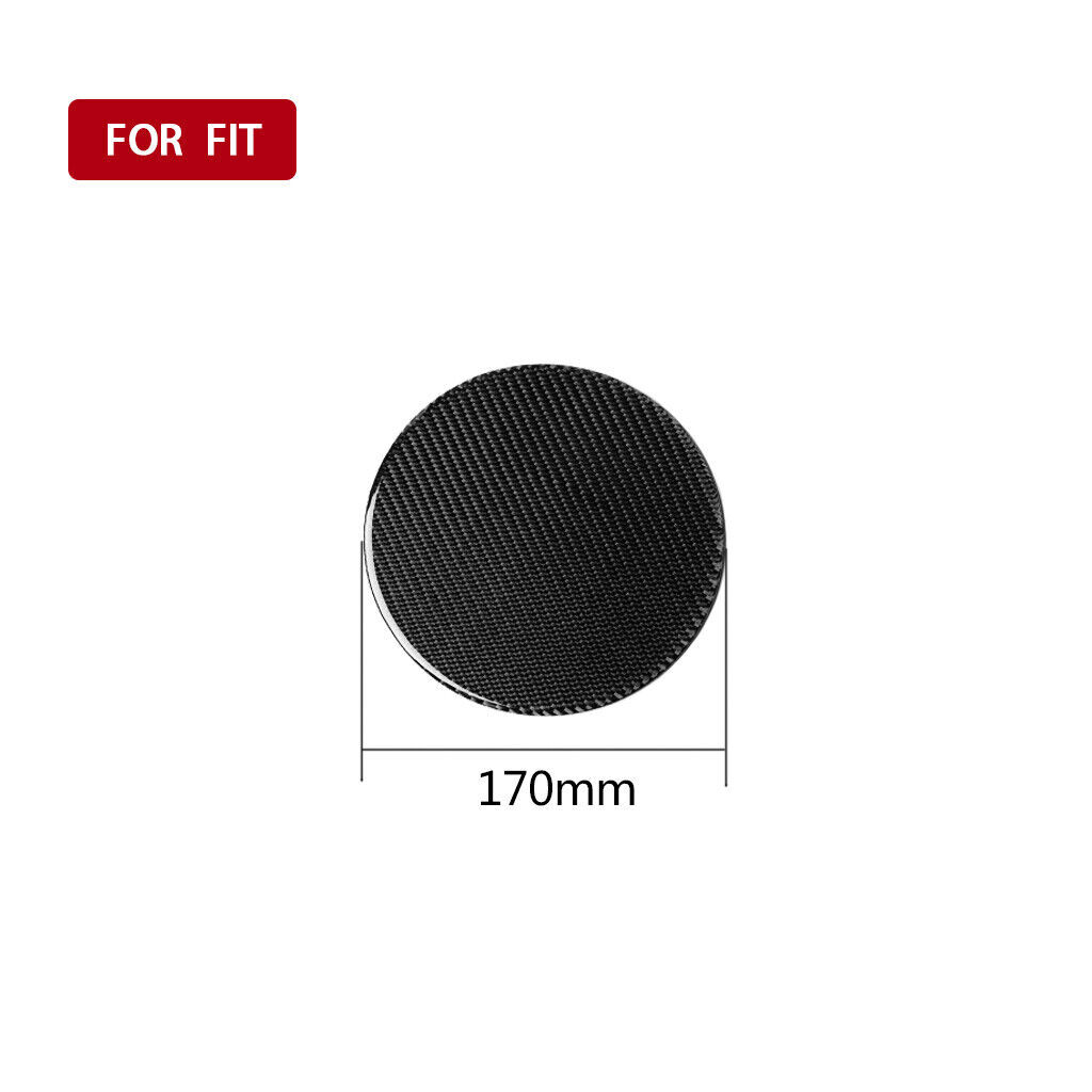Carbon Fiber Texture Add-on Gas Fuel Door Cover Trim For Honda FIT JAZZ 2014-18