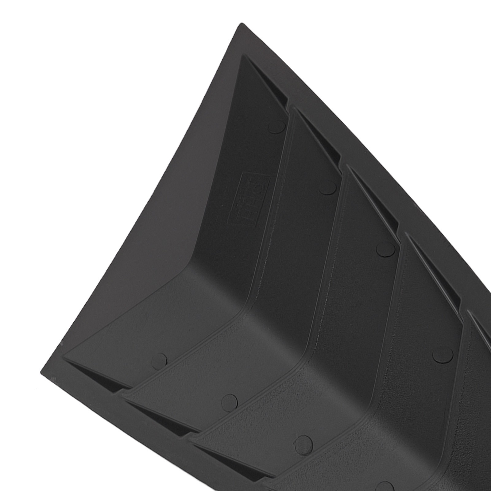 ABS Painted Side Window Louvers for Ford Mustang Coupe 2015-2022 Gloss Black