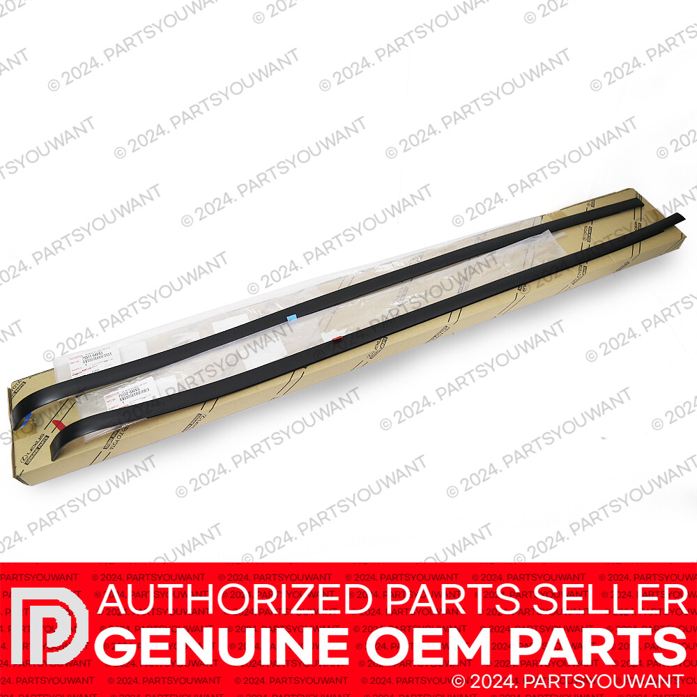 GENUINE Toyota 05-15 Tacoma Double Cab OEM Roof Drip Weatherstrip Molding SET