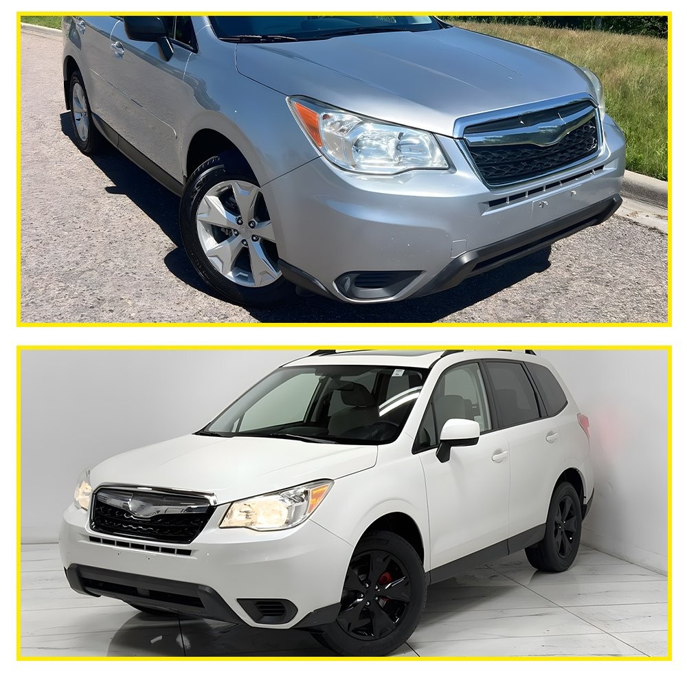 Pair Driver Passenger Side Fog Light Cover Bezel For 2014-2016 Subaru Forester