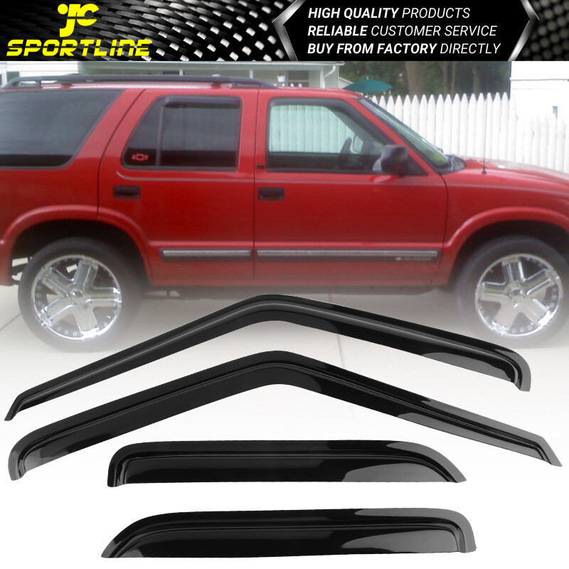 Fits 95-05 Chevy S10 Blazer GMC Sonoma Jimmy Acrylic Window Visors 4Pc Set
