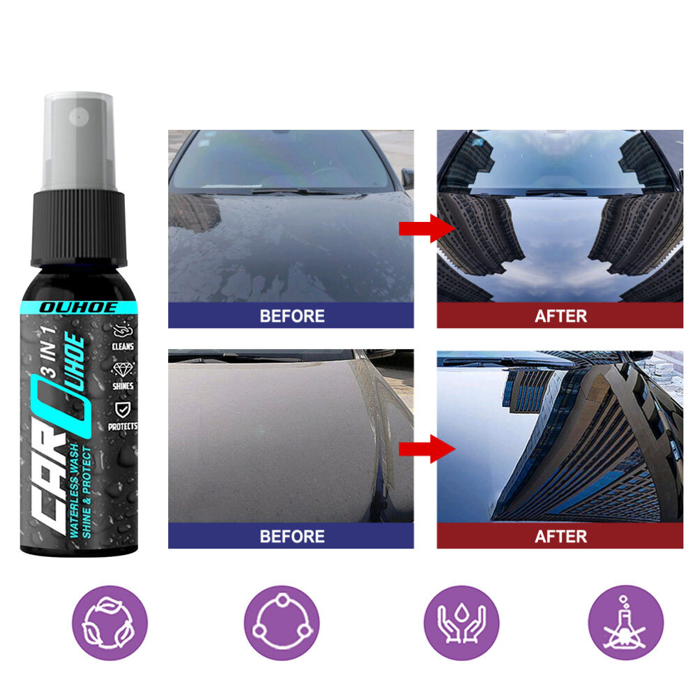 3 In 1 Car Coating Spray Nano Ceramic Polishing Wax Paint Scratch Repair Sets