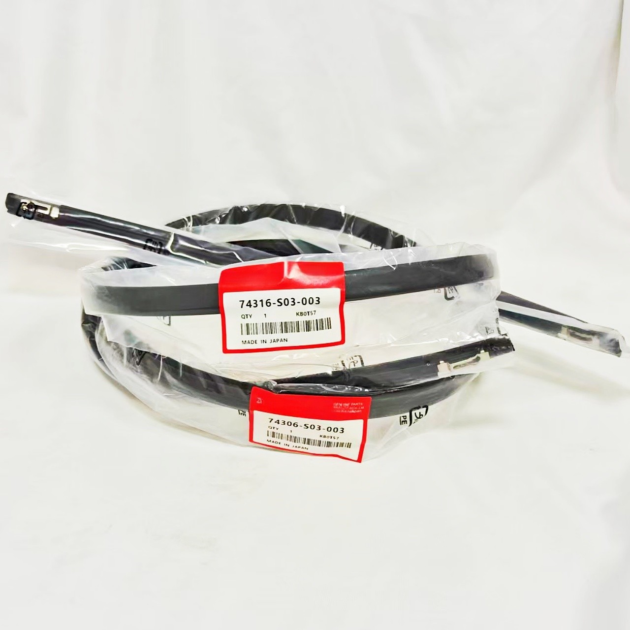 Left & Right Roof Drip Molding Weatherstrip For 1996-2000 Honda Civic FREE SHIP