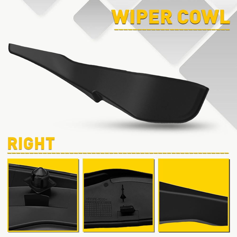 Air Inlet Wiper Cowl Panel Grille Front Right Side For Chevrolet Malibu 2016-25