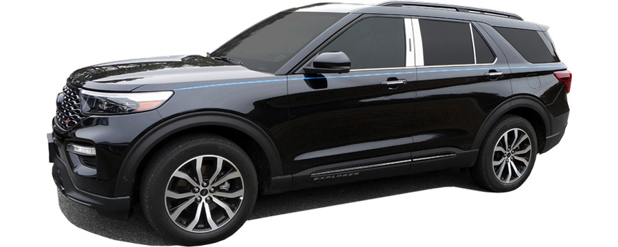 QAA Fits Ford Explorer 2020-2025 4 Pc SS Window Sill Trim Set | WS60330