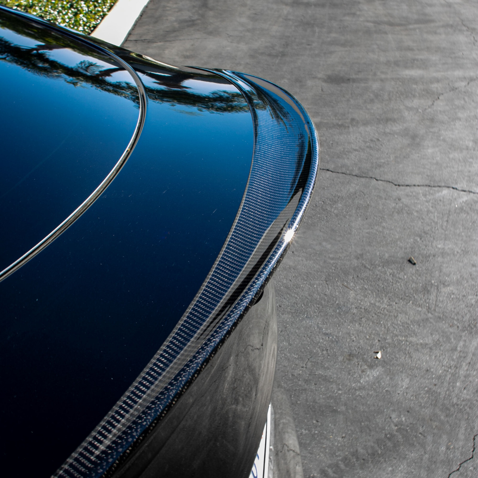 Real Dry Carbon Fiber Spoiler For 20-24 Tesla Model Y Gloss Black Perfect Fit