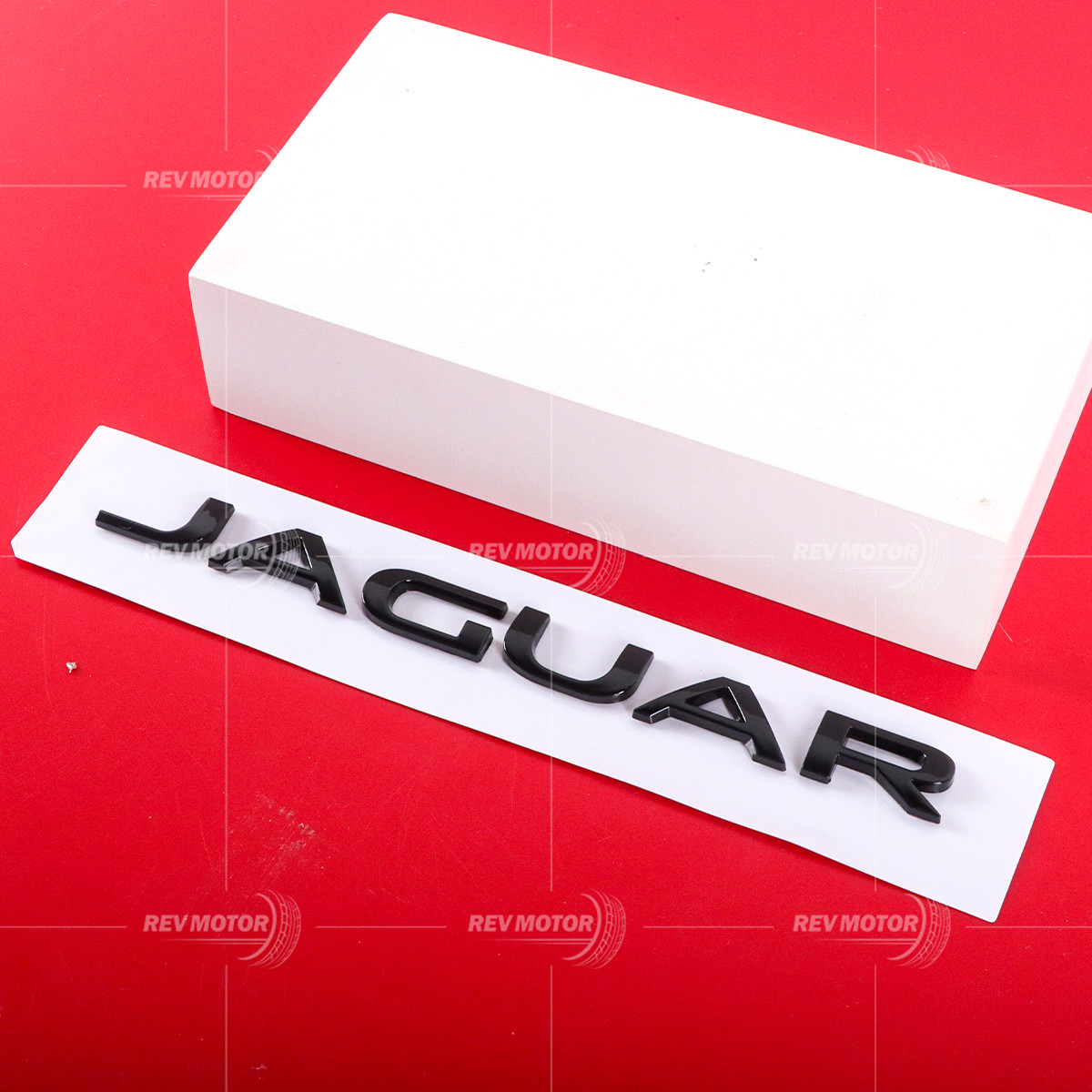 For Jagu-ar F-PACE XJ XJR Letter Emblem Tailgate Gloss Black 3D Rear Trunk Badge