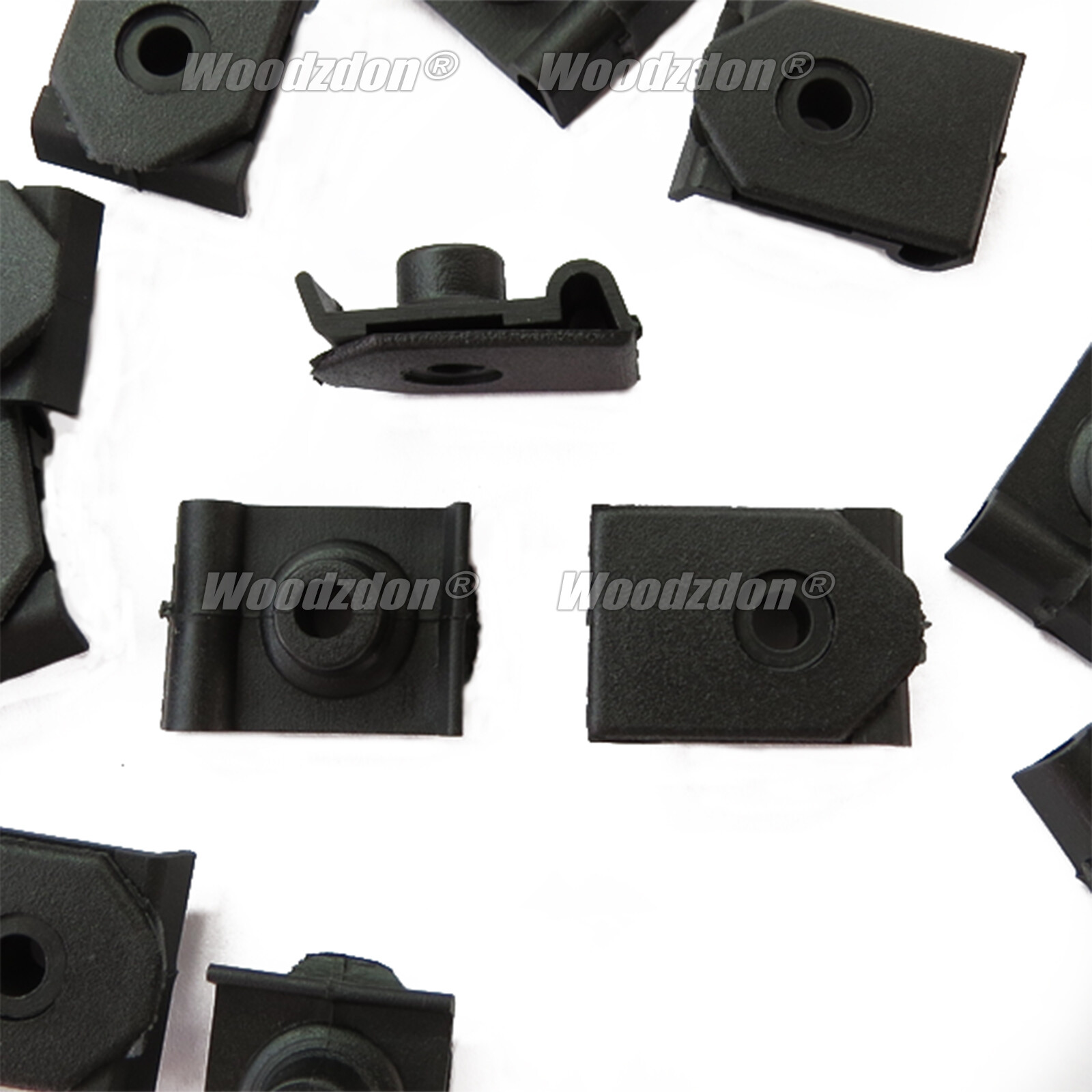 30 Pcs 5.5mm Hole Screw Mounting Wheel Arch Cover Fastener Clips Black Car Auto
