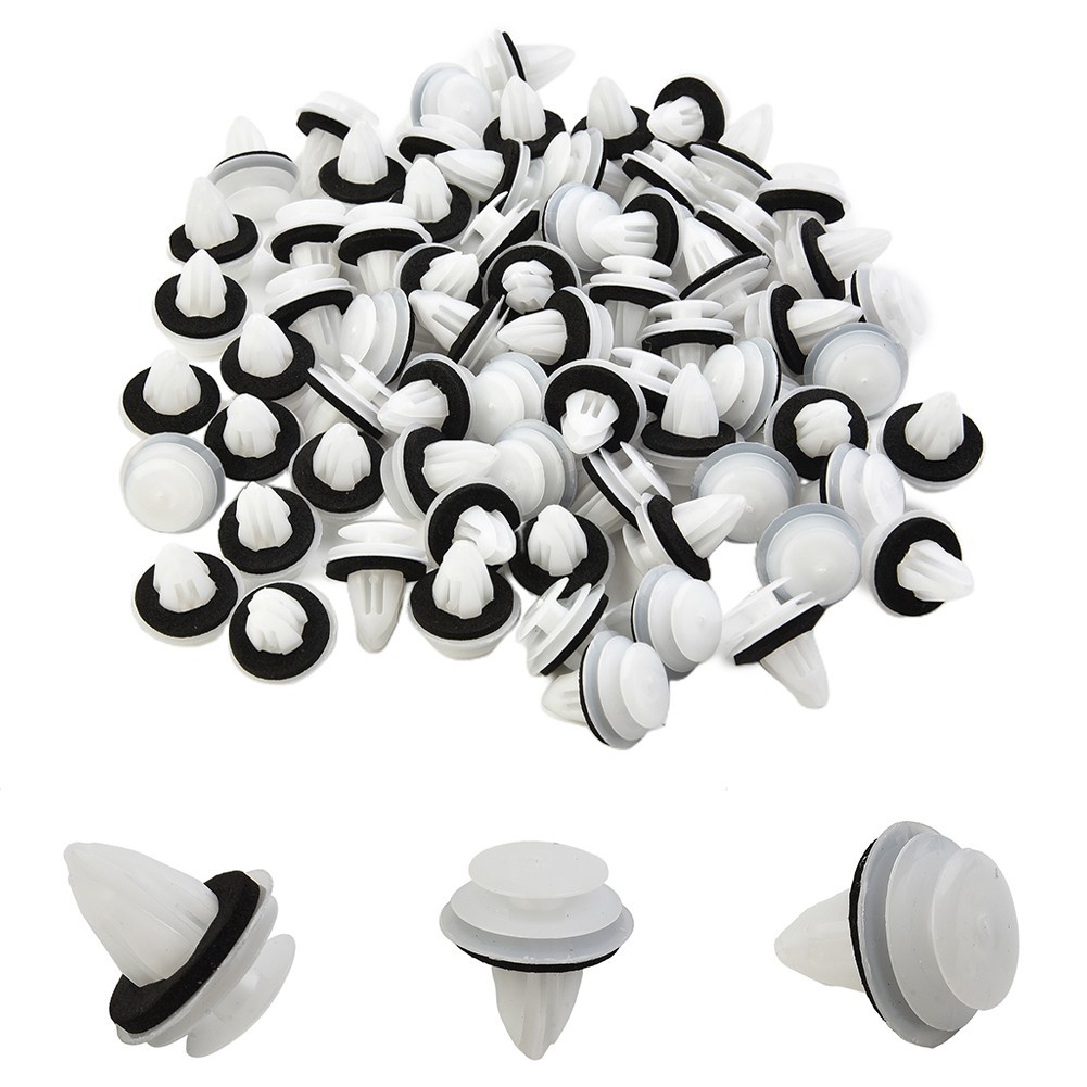 100x~Trunk Screw Rivets Set Car Bumper Fender For Auto Plastic Fastener Clips US