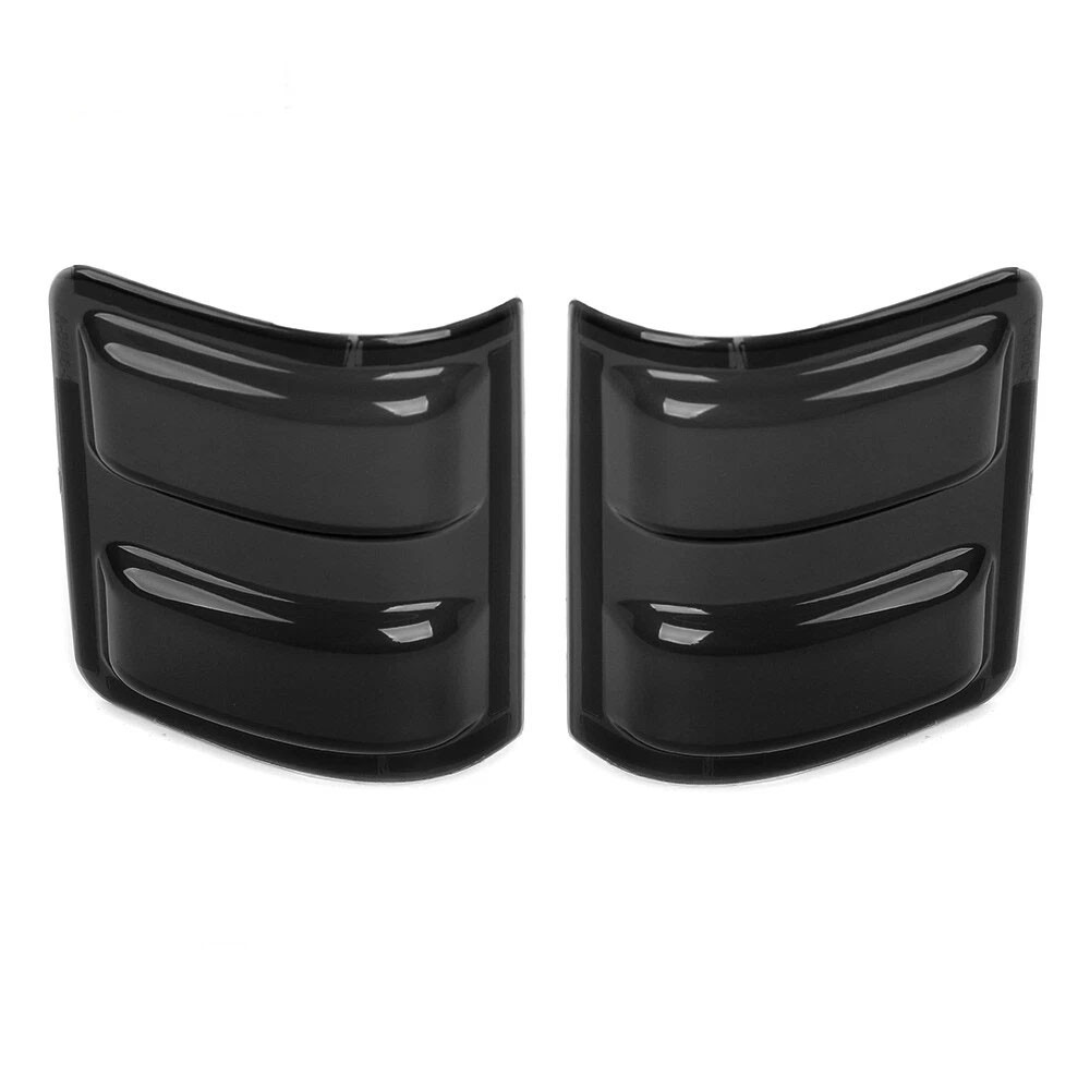 2x Smoked Black View Mirror Turn Signal Light Cover Trim For Ford F250-550 08-16