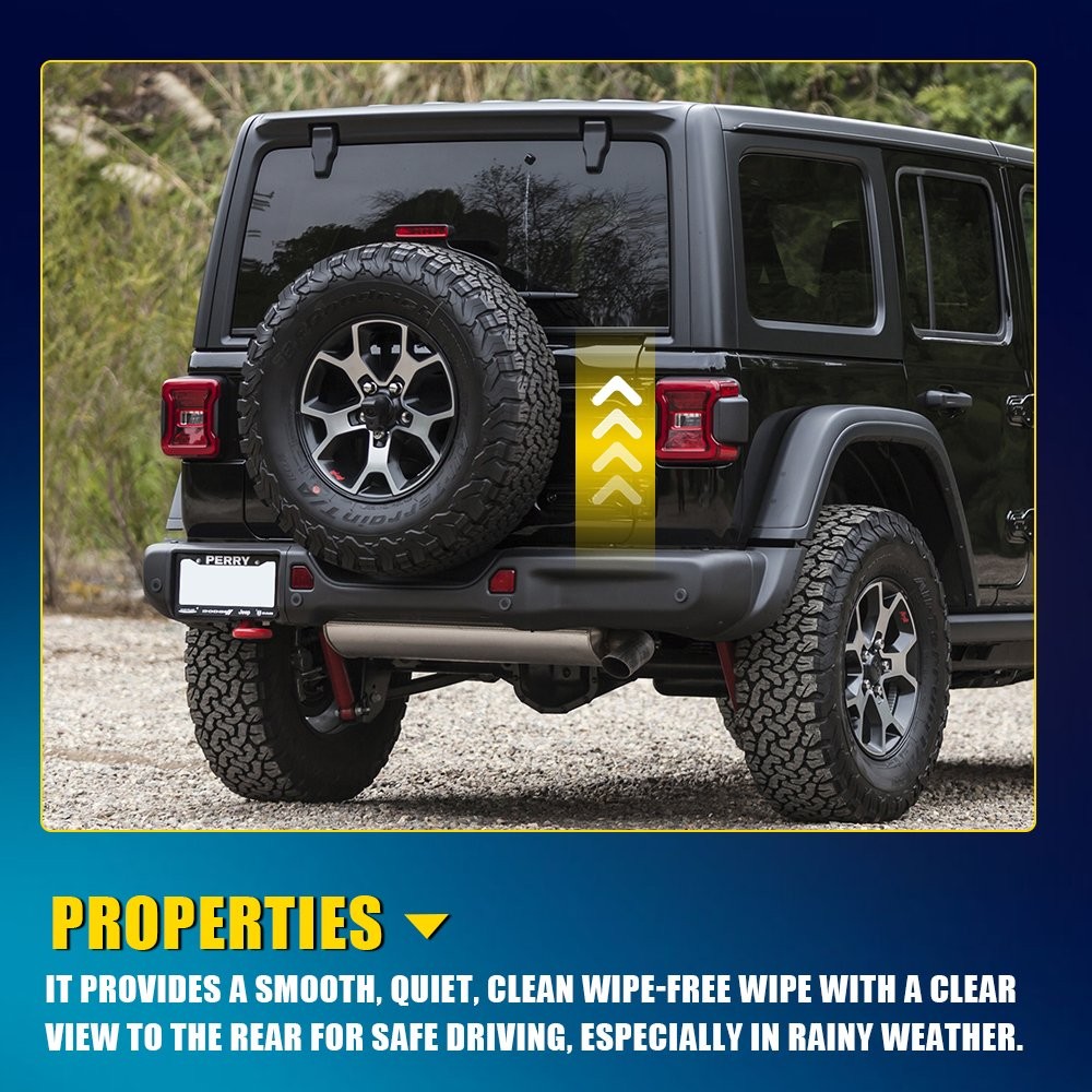Rear Windshield Wiper Arm w/ Blade Kit For 2018-2025 Jeep Wrangler 68362105AA