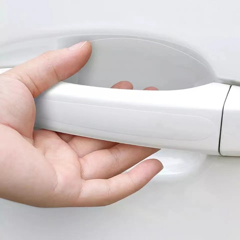 Car Exterior Door Handle Protector Transparent PVC Film Scratch Resistant Layer