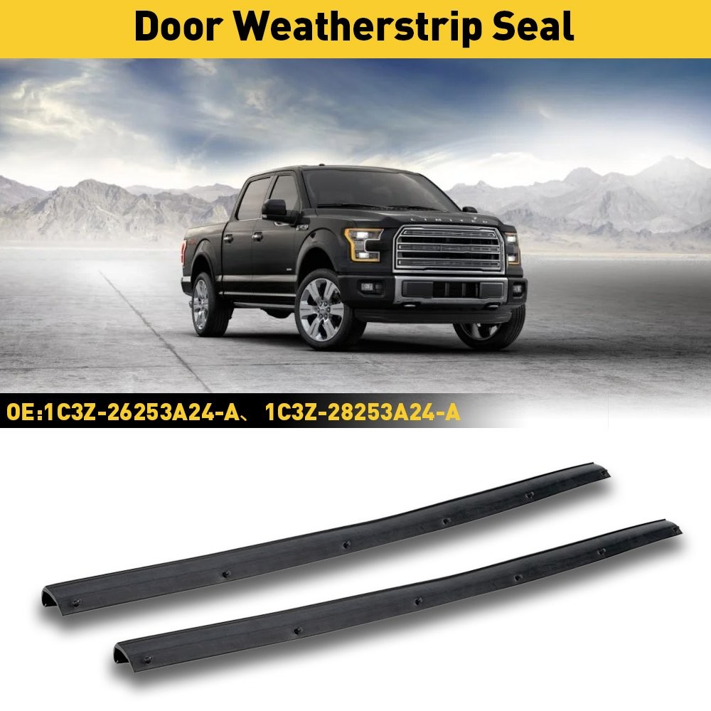 2pcs Rear Right Left Door Lower Weatherstrip Seal For 1999-2016 Ford Super Duty