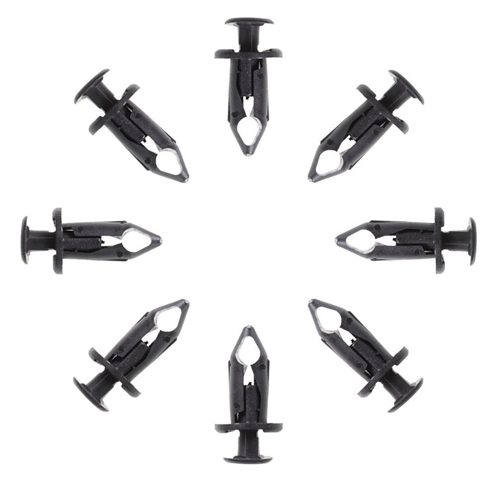 Labwork 100xCar 8mm Dia Hole Plastic Rivets Fastener Auto Fender Push Pin Clips