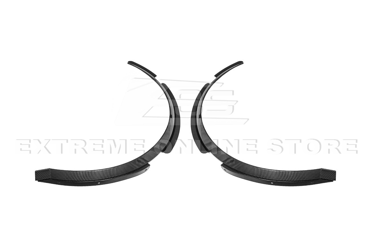For 20-Up Corvette C8 Hydro-Dipped Carbon Fiber Front Rear Wheel Fender Mud Flap