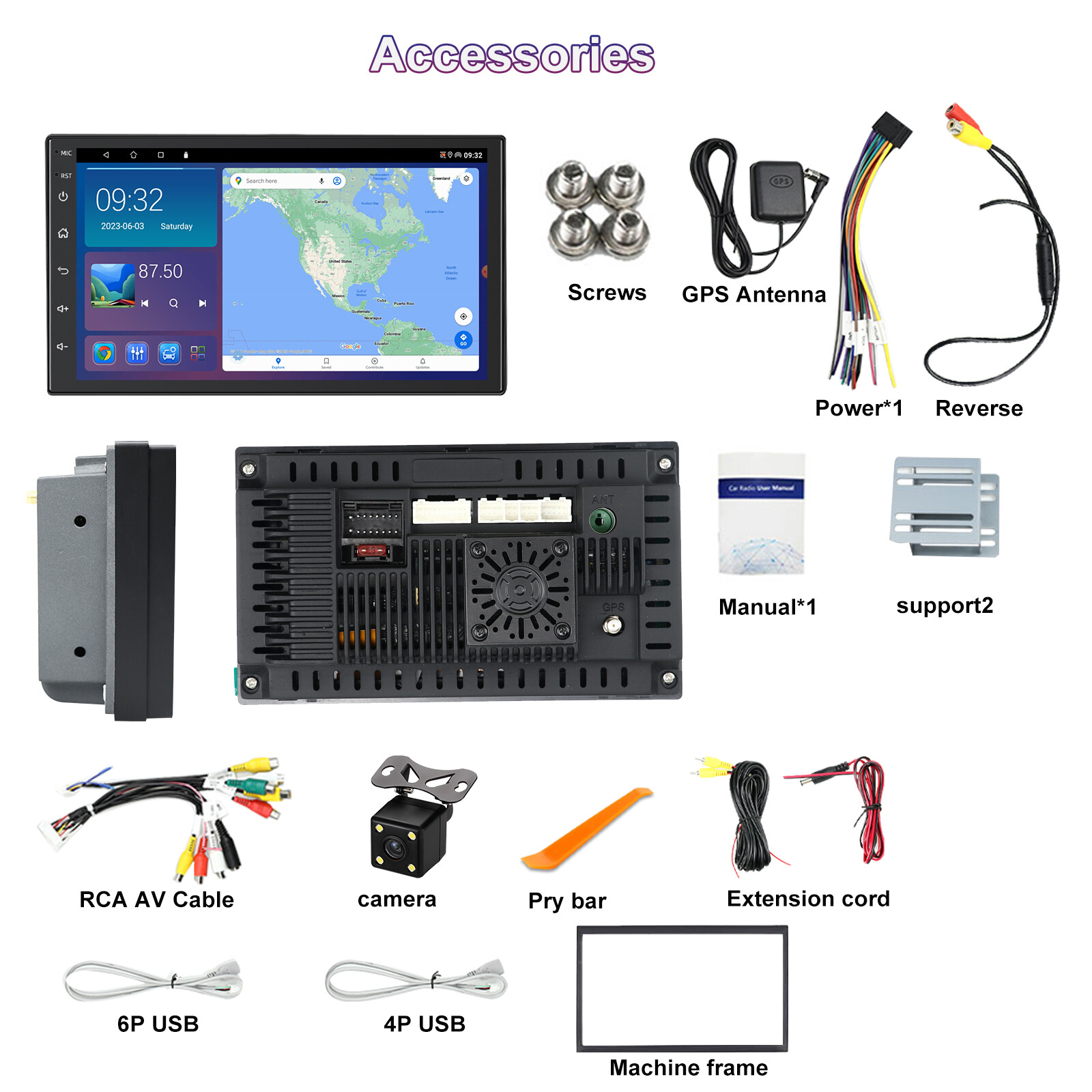 7″ Wireless CarPlay Android Auto Upgrade Kit Radio For Nissan Patrol Y61 2004-15
