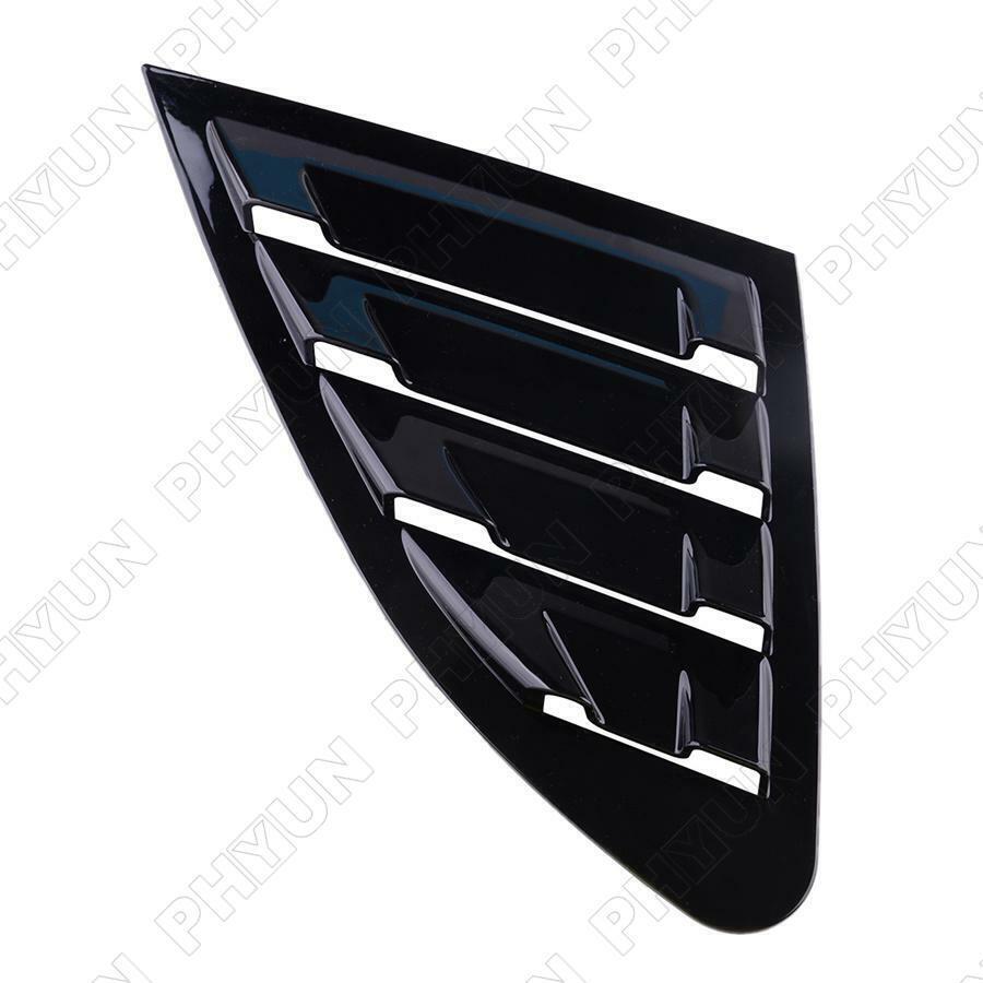 2 x Glossy Black Window Louvers Shutter Cover For Chevrolet Malibu XL 2016-2020
