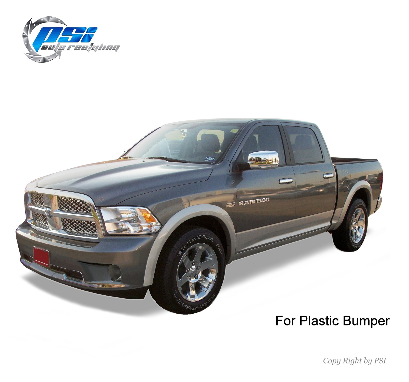 OE Style Fender Flares Paintable Fits Dodge Ram 1500 2009-2018