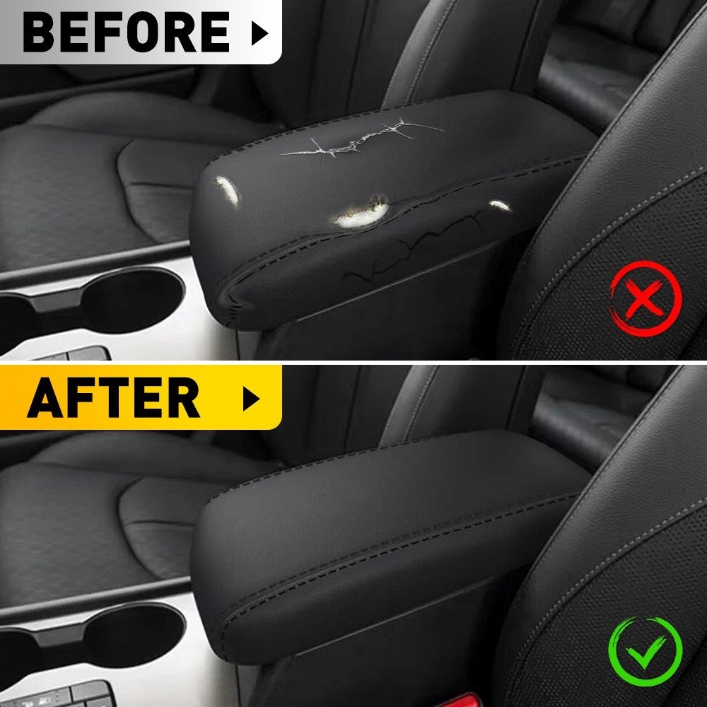 For Kia Optima 16-20 Accessory PU Leather Center Console Lid Armrest Cover 1~10X