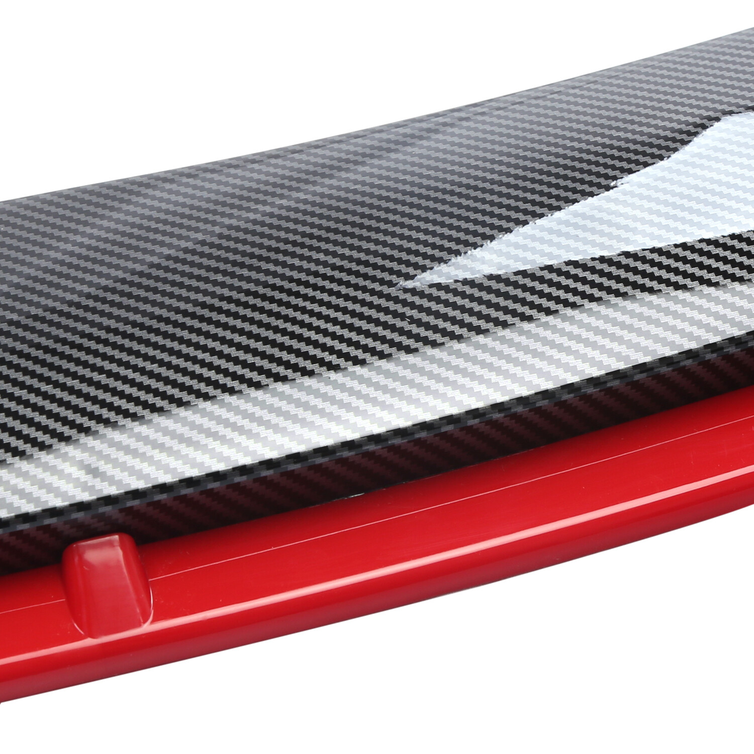 For 5 Series f10 G30 M5 front Bumper Lip Spoiler Splitter Carbon fiber Black+Red