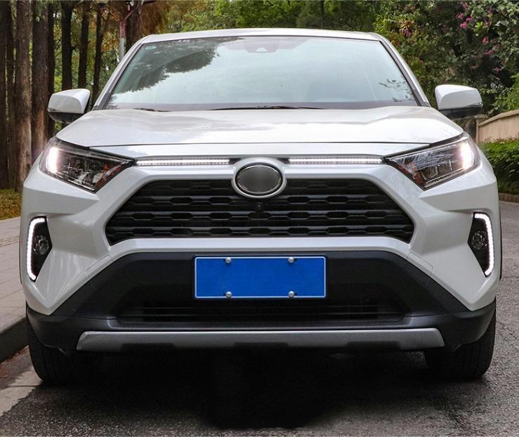 LED DRL Daytime Running Light Car Hood Kit For 2019-2024 Toyota RAV4 Accessories