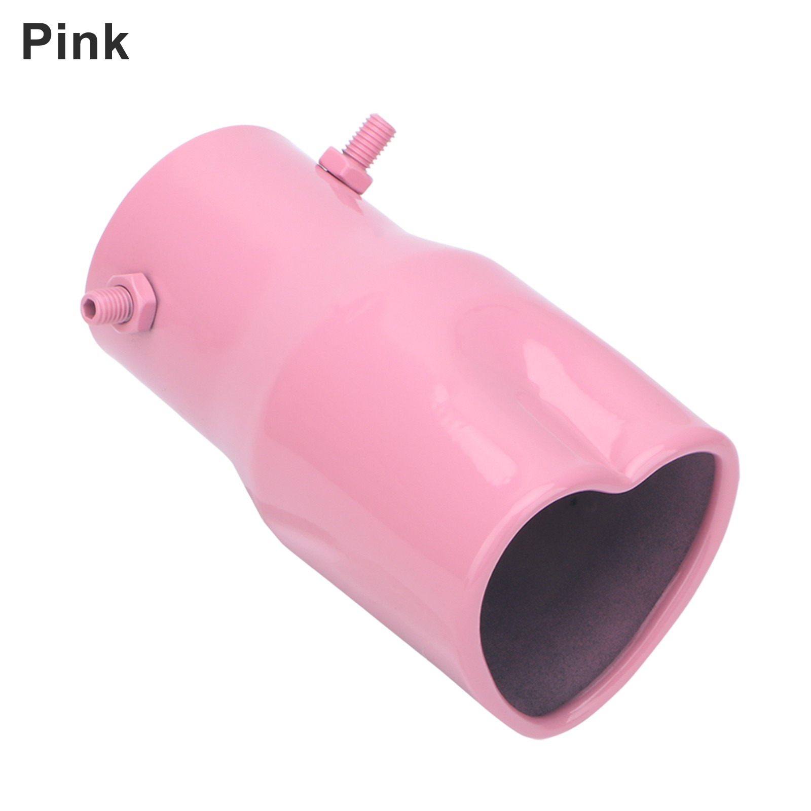 2.5″ Inlet Heart-Shaped Car Rear Exhaust Pipe Tail Muffler Tip Matte Accessories