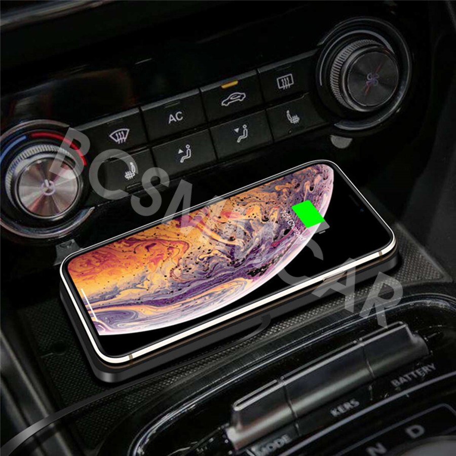 Wireless Phone Fast Charger Stand Charging Dock Non-slip Mat For Car Dashboard