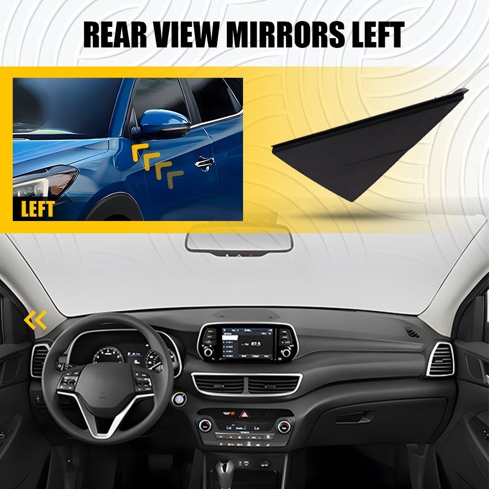 Fits 2016-21 Hyundai Tucson Left Driver Fender Pillar Trim Mirror Corner Molding