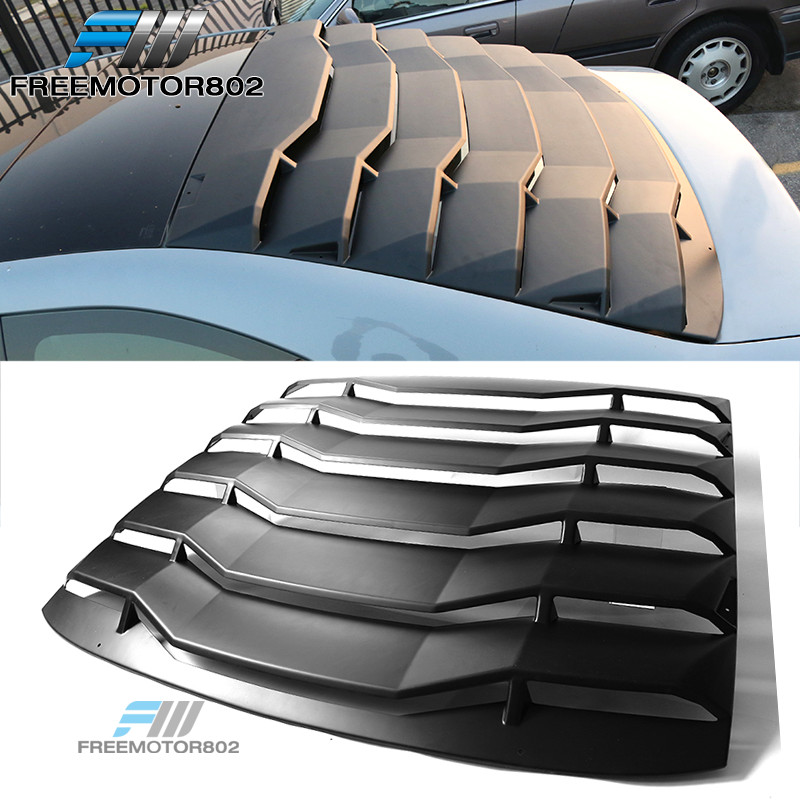 Fits 11-16 Scion TC Matte Black Rear Window Louvers Windshield Sun Vent Cover