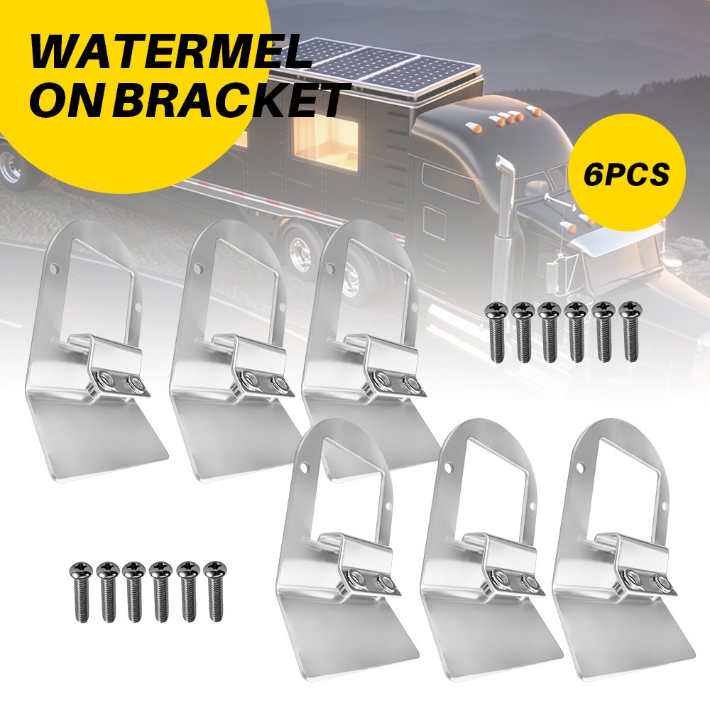 6x Watermelon Light Under Frame Bracket Universal Clamp Style Mount Hardware Fit