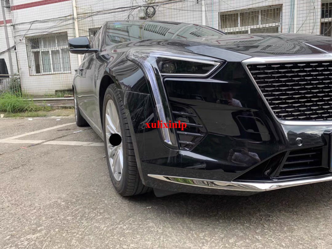 For Cadillac CT6 2019-2020 Stainless Chrome Front Bumper Bright Strip Cover Trim