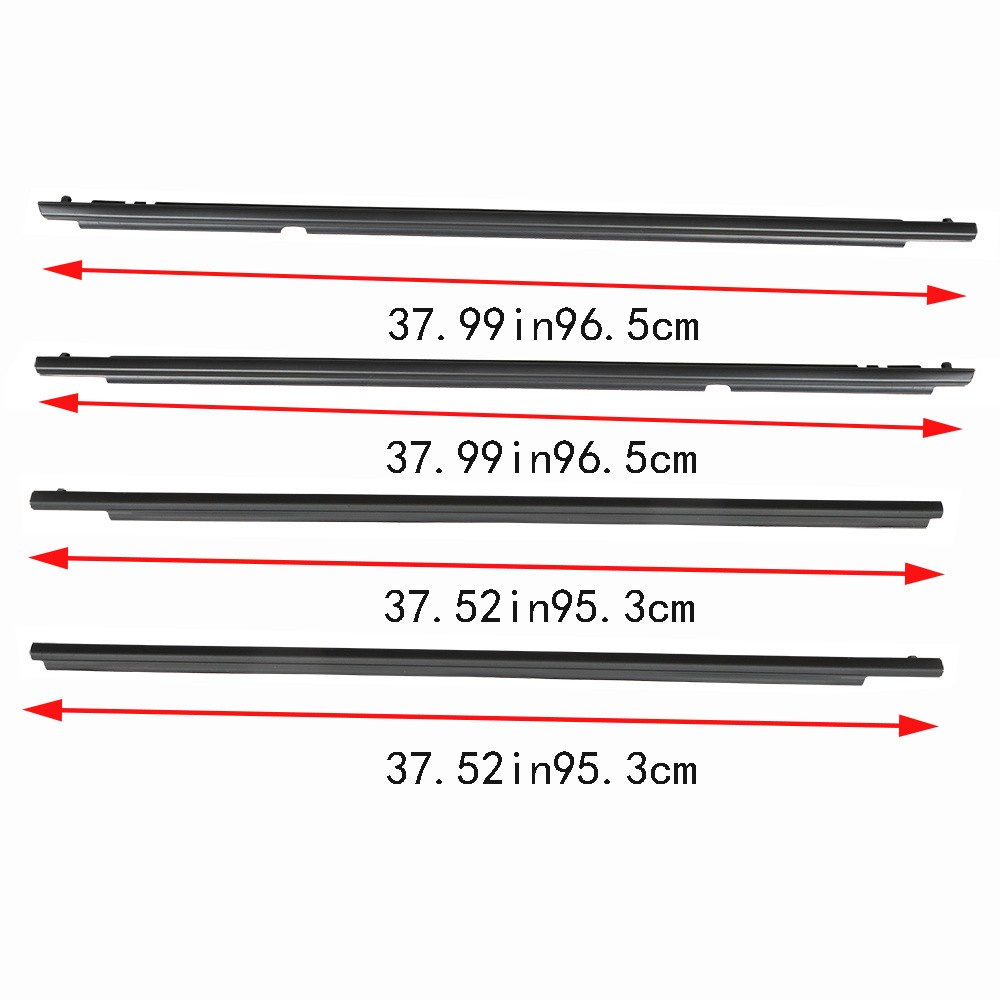Labwork Window Moulding Trim Seal Belts For Toyota Corolla 2009-2011 2012 4Pcs