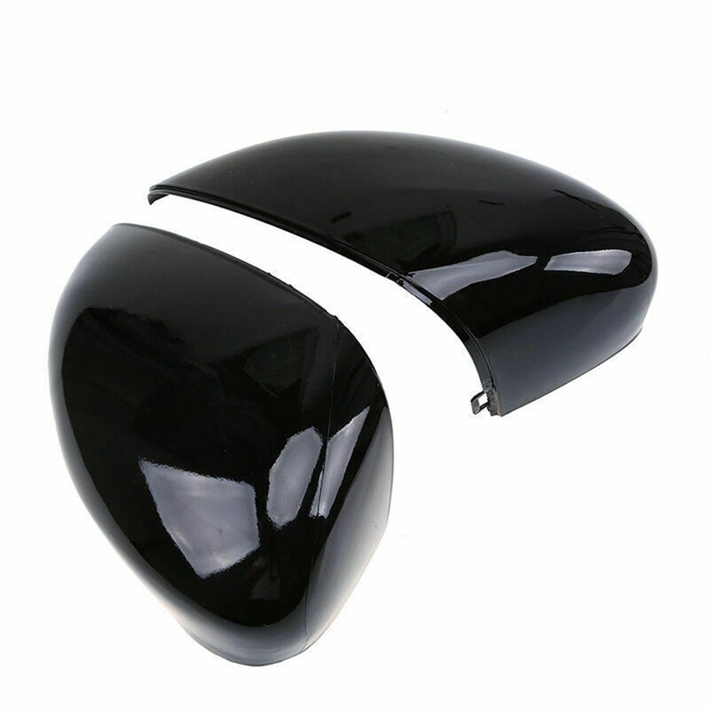 Gloss Black Mirror Cap Compatible with For Ford for fiesta MK7 Easy to Replace