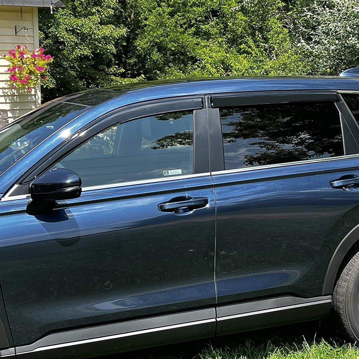 Tape-on Smoke Deflector Window Visor Rain Guard for 2023-2025 Honda CR-V